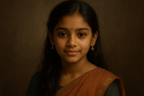 Girl Indian face